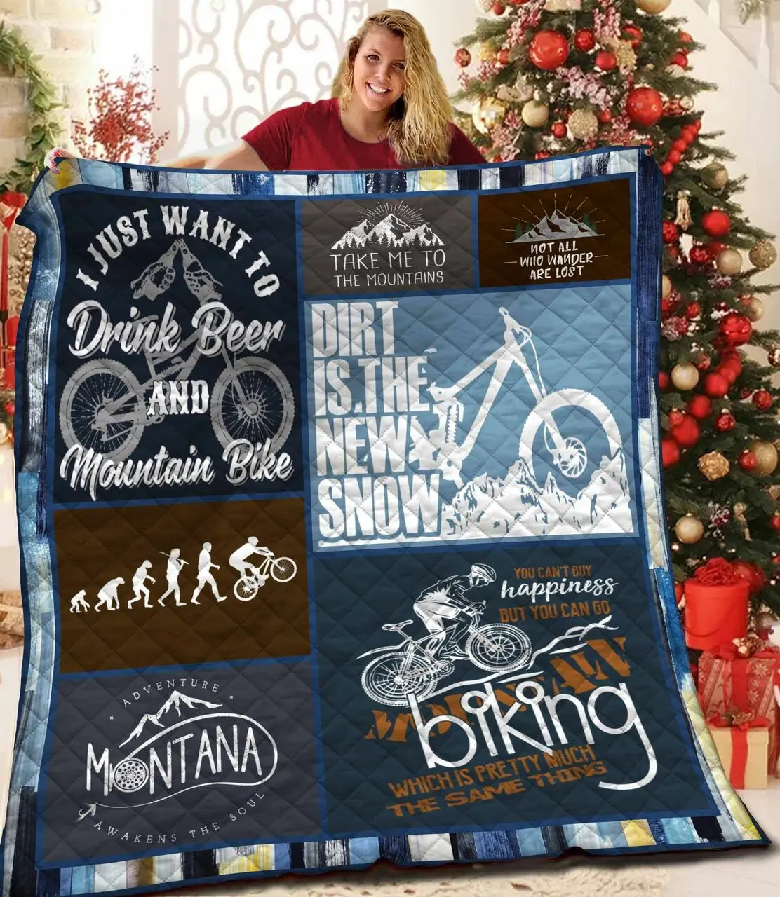 Biker Jfj Quilt Gn and Home Decor