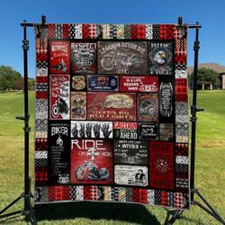 Biker Td2809069 Quilt Blanket and Home Decor