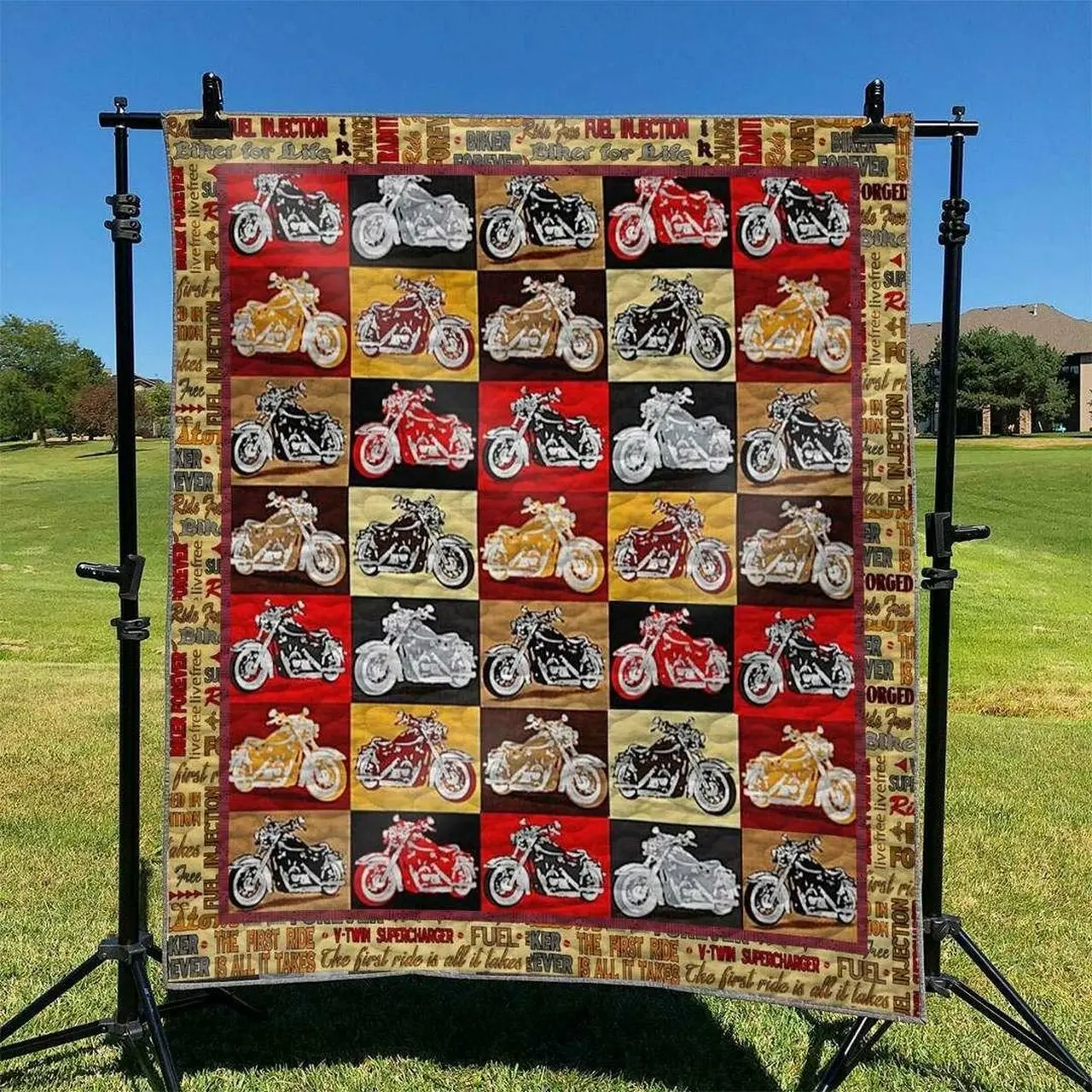 Biker Td2809078 Quilt Blanket and Home Decor