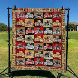 Biker Td2809078 Quilt Blanket and Home Decor