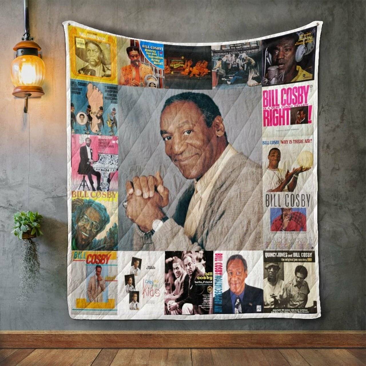 Bill Cosby Album Covers Quilt Blanket and Home Decor