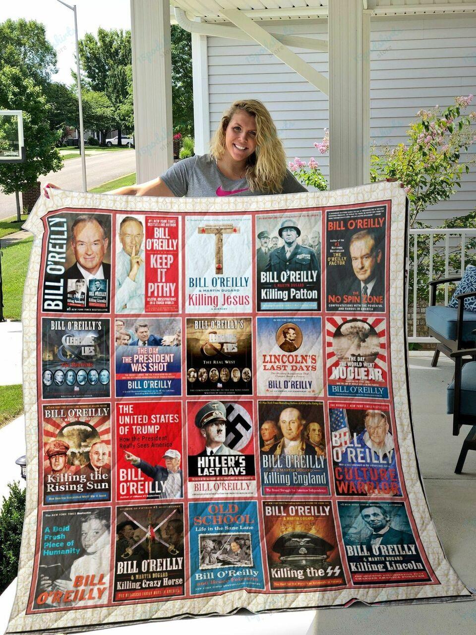 Bill O Reilly Books Quilt Blanket and Home Decor