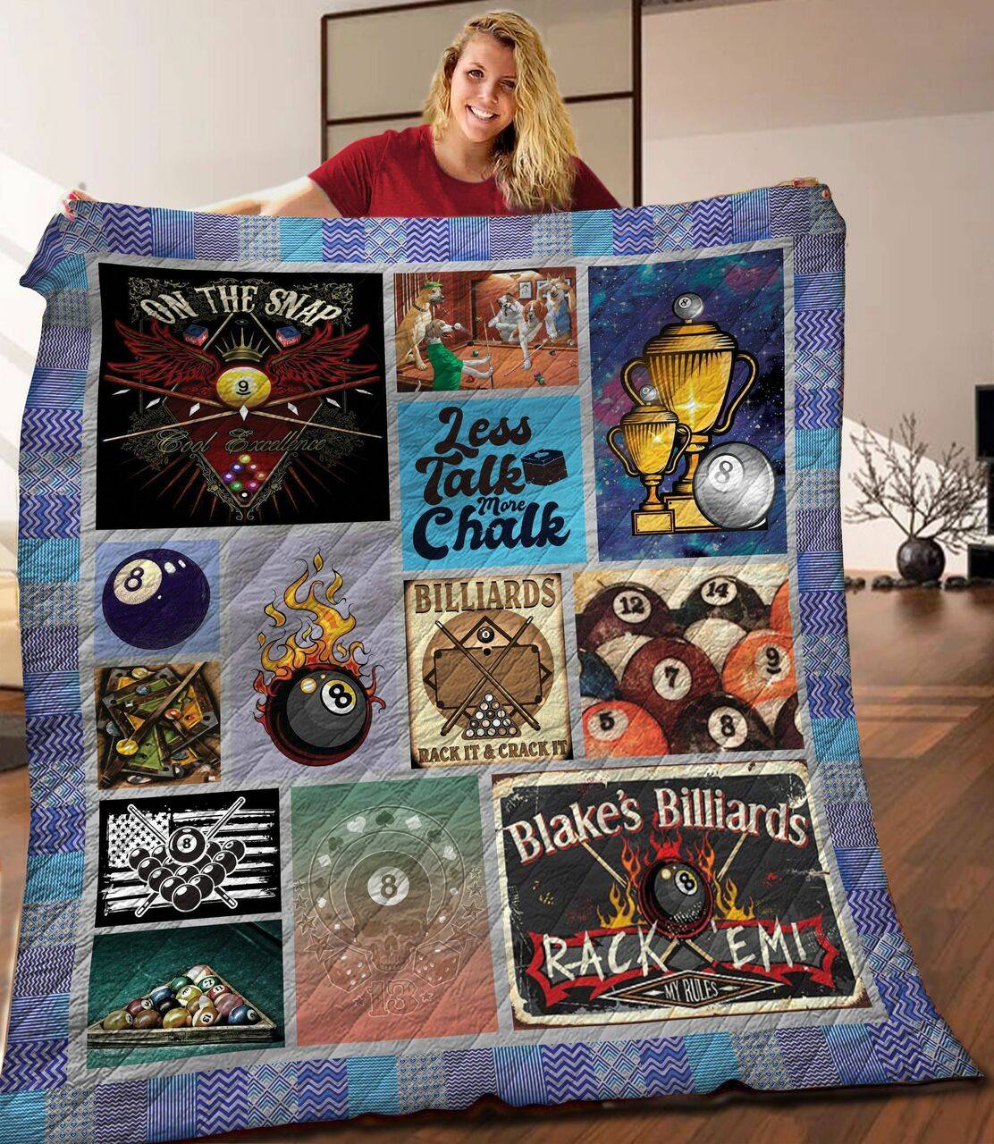 Billiard Jfj Quilt Dg and Home Decor
