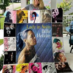 Billie Holiday Quilt Blanket  Limited Quilt Blanket and Home Decor