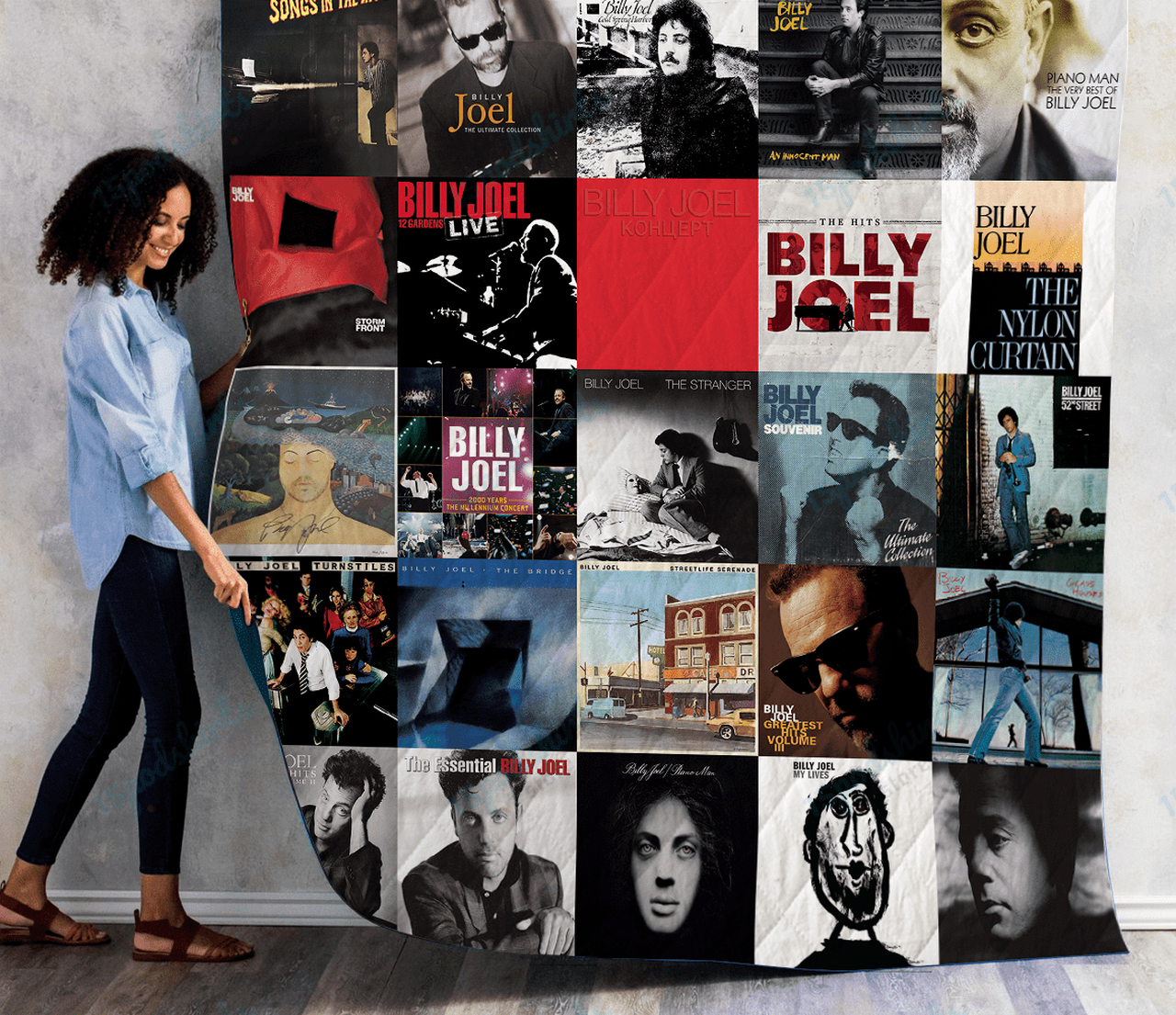 Billy Joel Albums Quilt Blanket 01 and Home Decor