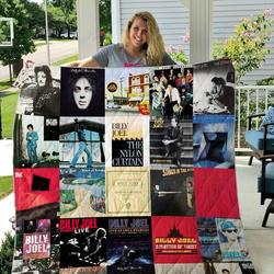 Billy Joel Style 2 Album Covers Quilt Blanket and Home Decor