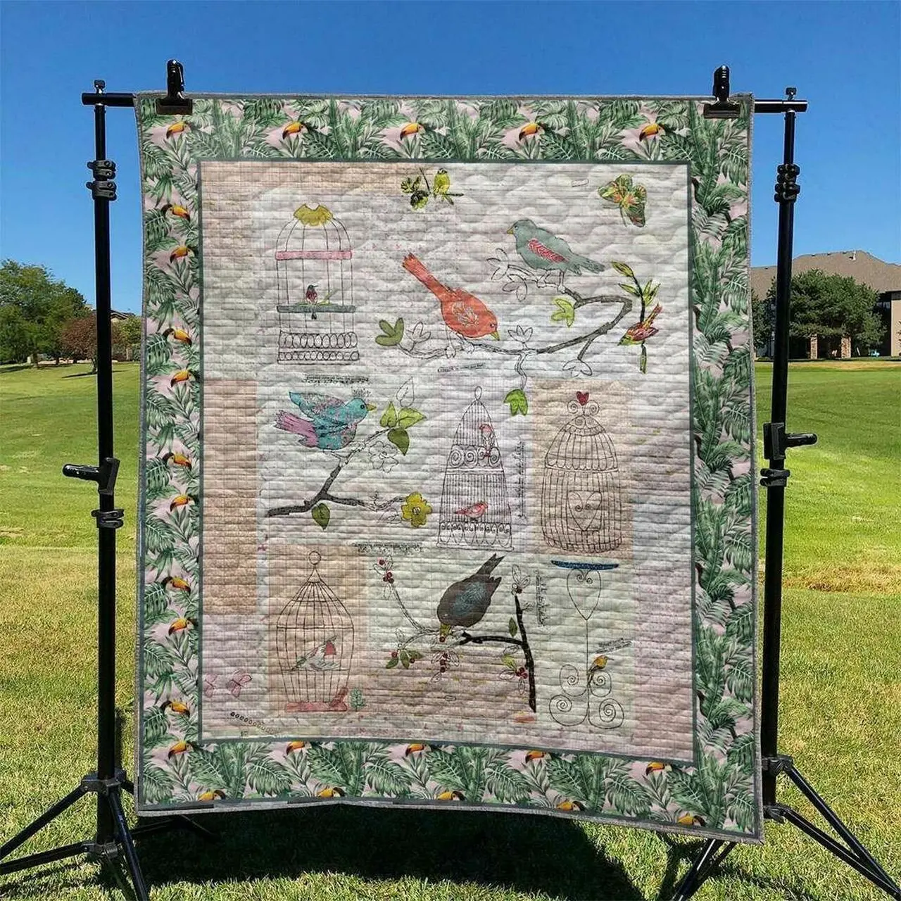 Bird Hur Quilt Cysijp and Home Decor