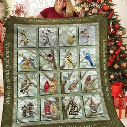 Bird Jfj Quilt Af and Home Decor