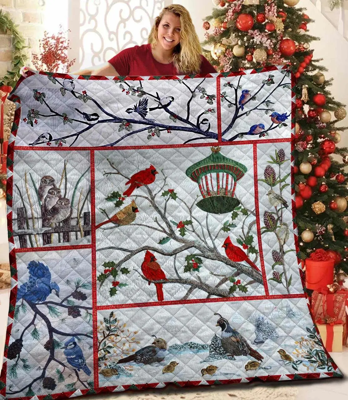 Bird Jfj Quilt Jb and Home Decor