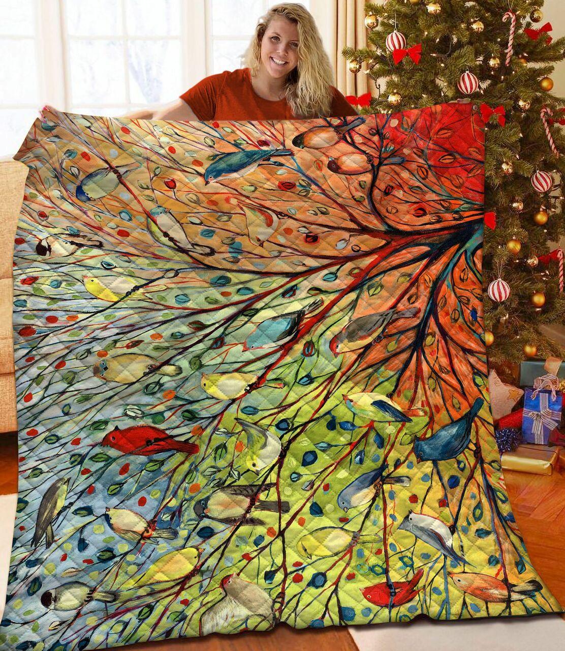 Bird Jfj Quilt Ue and Home Decor