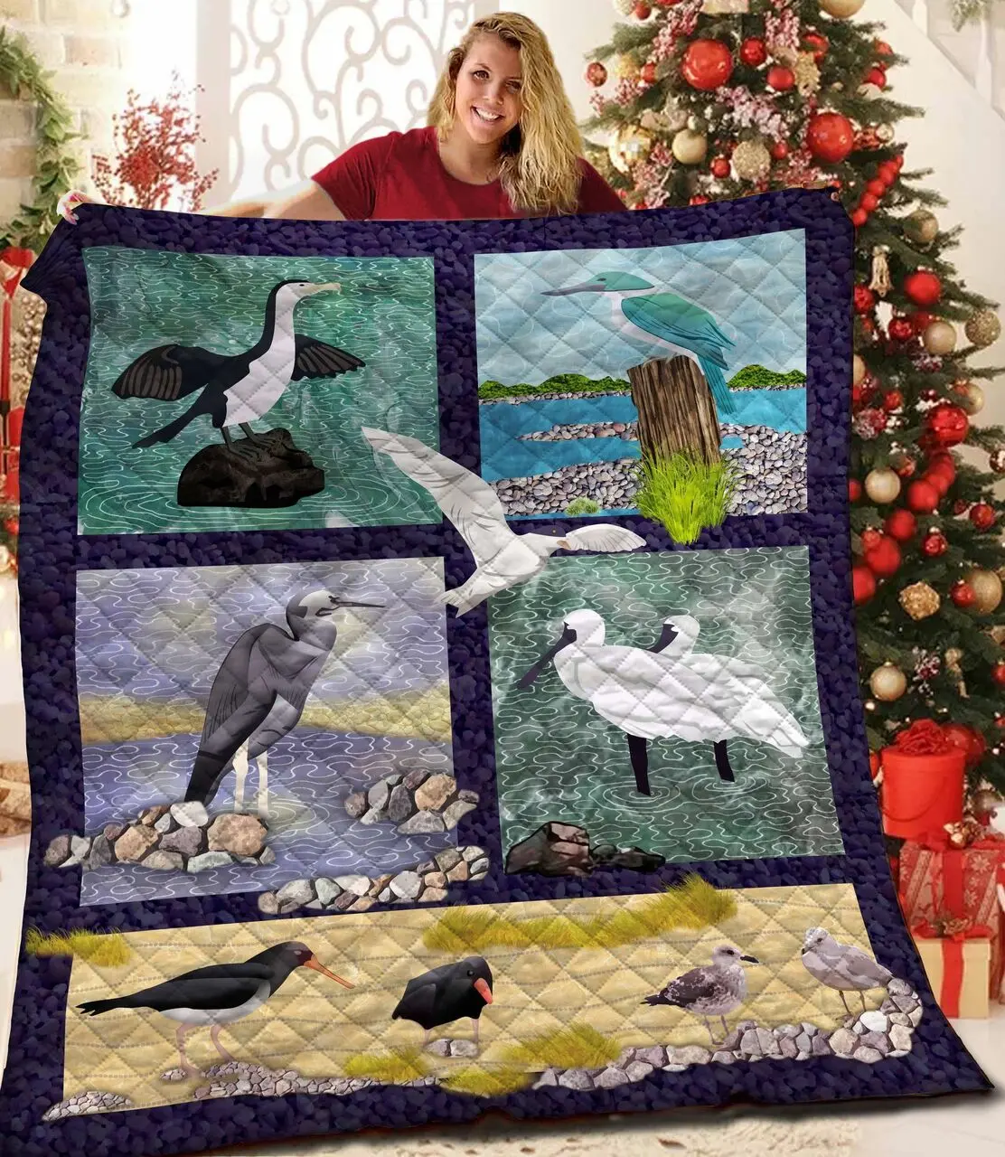 Bird Jfj Quilt Vx and Home Decor