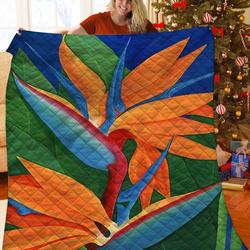 Bird Of Paradise Jfj Quilt Vn and Home Decor