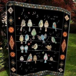 Bird On Wire Quilt Blanket  Quilt and Home Decor