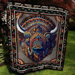 Bison Quilt Blanket Bbb240730Mh and Home Decor