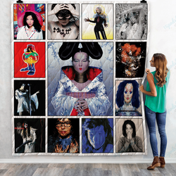 Bj Rk Albums Quilt Blanket Ver13 and Home Decor