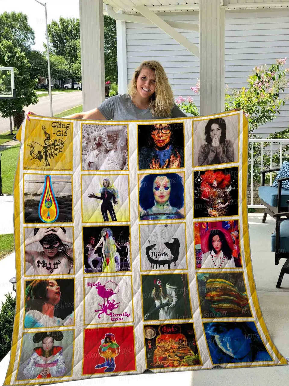 Björk Quilt Blanket 01 and Home Decor