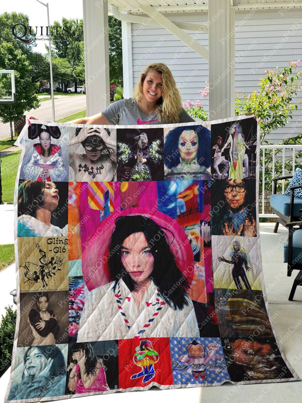 Bjrk Albums Quilt Blanket For Fans Ver 17 and Home Decor