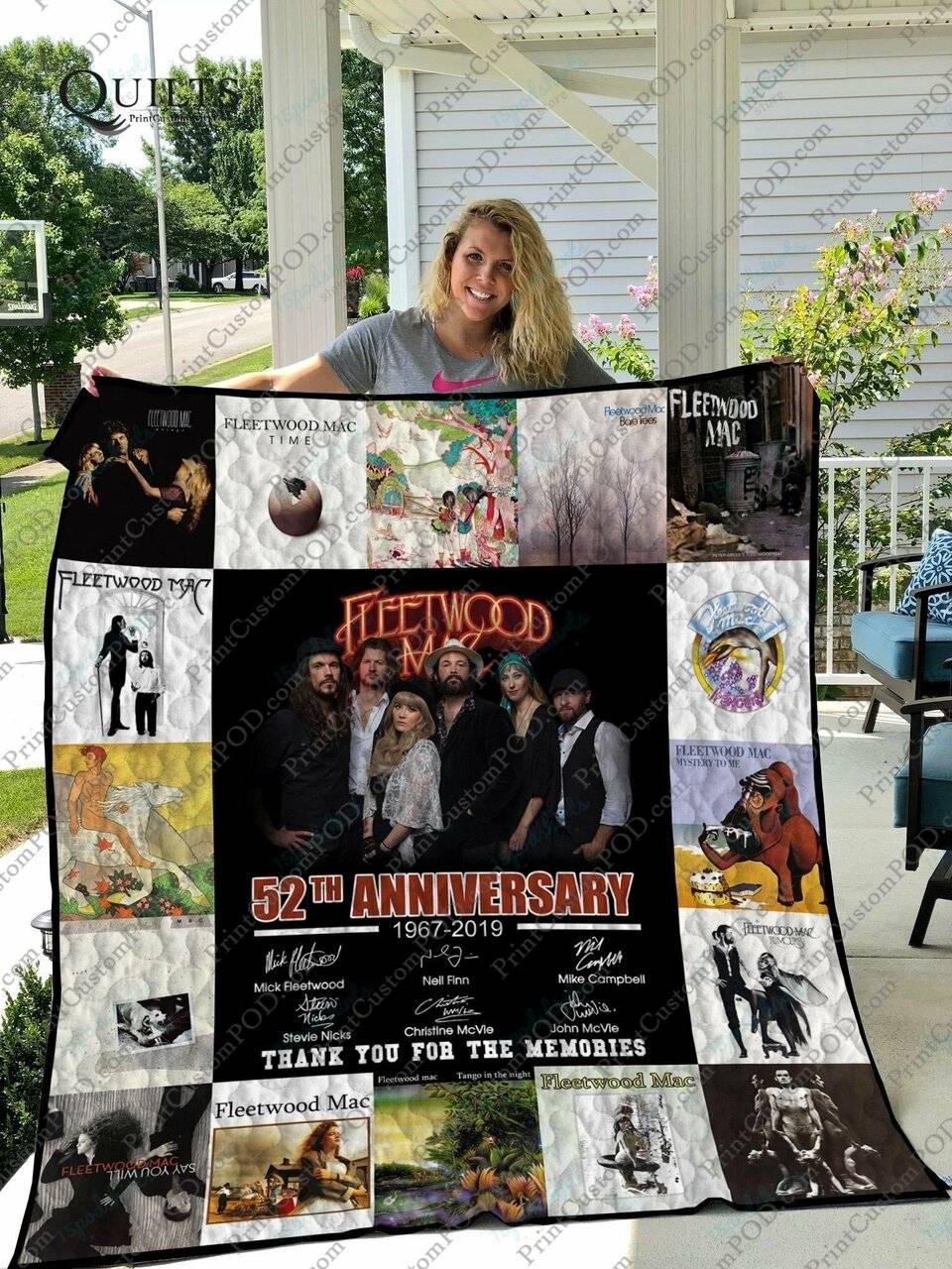 Bl Fleetwood Mac Quilt Blanket 01 and Home Decor