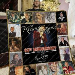 Bl Kenny Rogers Quilt Blanket and Home Decor