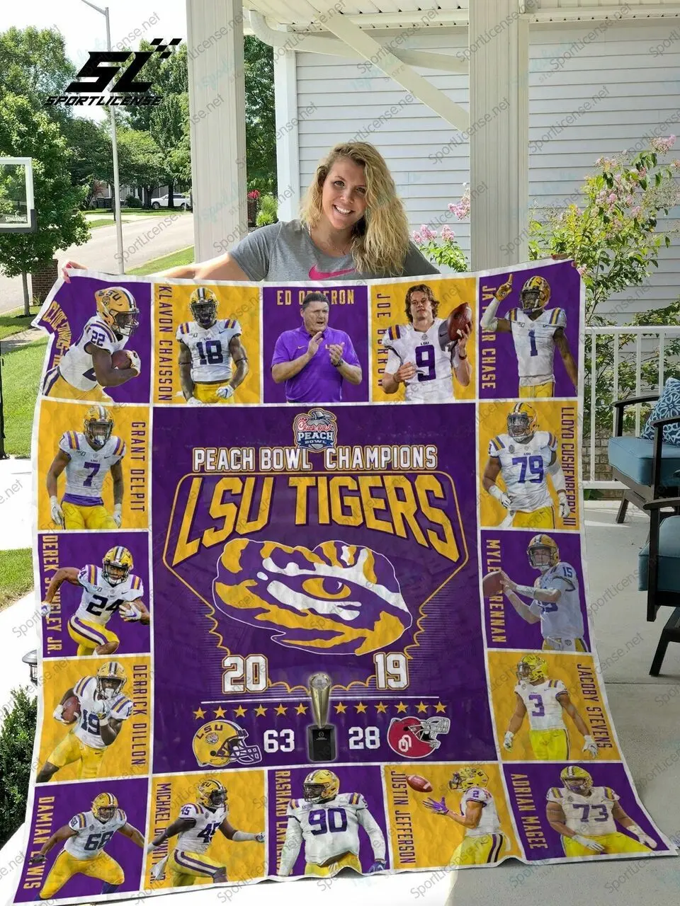 Bl Lsu Pbc 2019 Quilt Blanket and Home Decor
