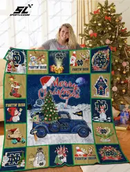 Bl Ndfi Christmas Truck Quilt Blanket and Home Decor