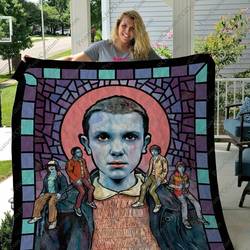 Bl Stranger Things Saint Quilt Blanket and Home Decor