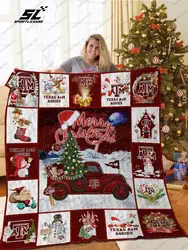 Bl Tama Christmas Truck Quilt Blanket and Home Decor
