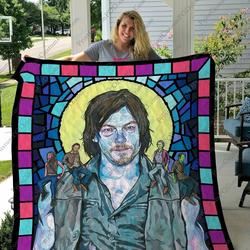 Bl The Walking Dead Saint Quilt Blanket and Home Decor