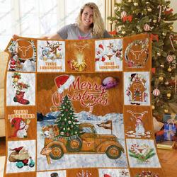 Bl Tl Christmas Truck Quilt Blanket and Home Decor