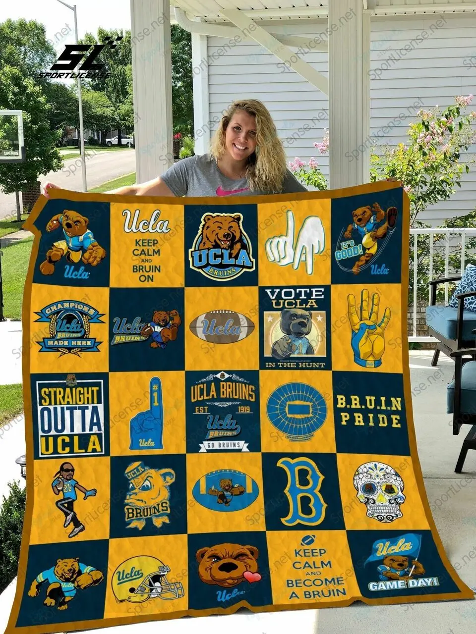 Bl Ub Quilt Blanket 02 and Home Decor