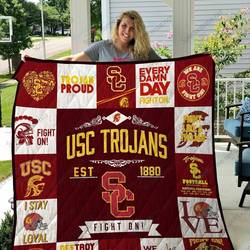 Bl Usc Quilt Blanket 01 and Home Decor