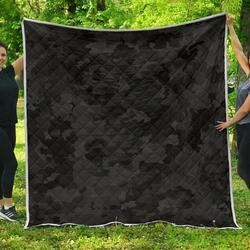 Black Camouflage Cl17100059Mdq Quilt Blanket and Home Decor