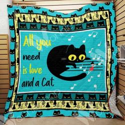 Black Cat Hur Quilt Cysiss and Home Decor