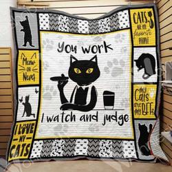 Black Cat Hur Quilt oa and Home Decor