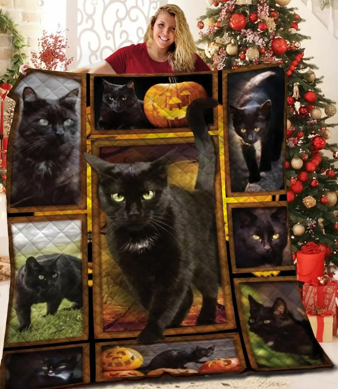 Black Cat Jfj Quilt Vw and Home Decor
