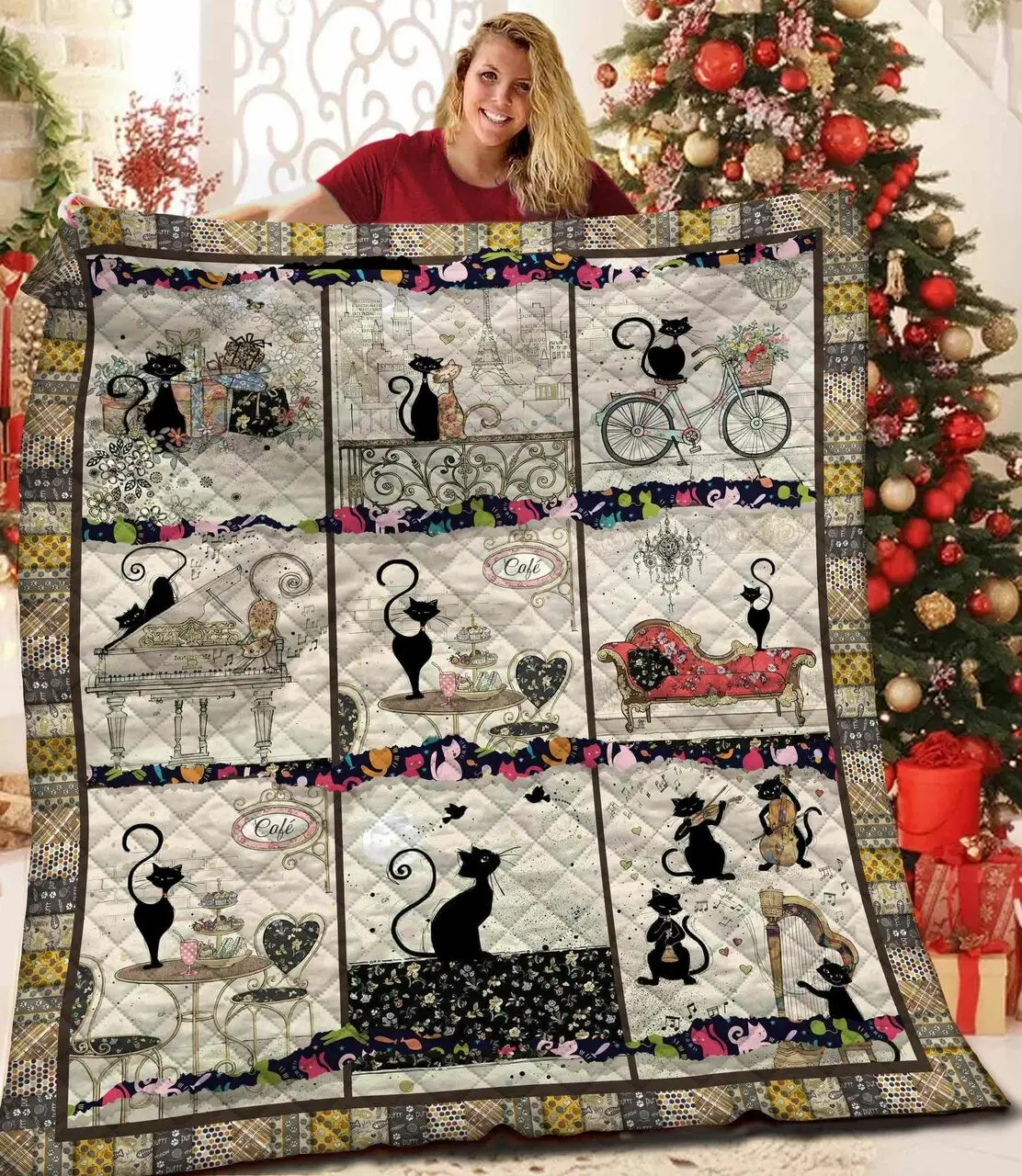 Black Cat Jfj Quilt Wy and Home Decor