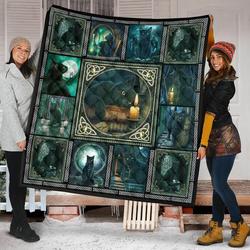 Black Cat Quilt Blanket Dhc09121570Dd and Home Decor