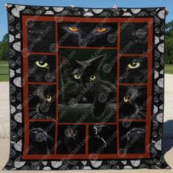 Black Cat Quilt Blanket Ylt6  Quilt and Home Decor