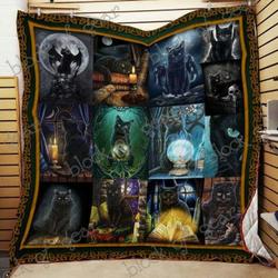 Black Cat Soul Quilt Blanket Np118  Quilt and Home Decor