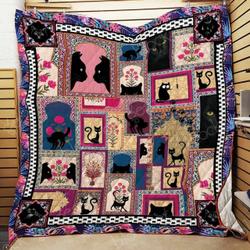 Black Cats Ah Quilt Derqpf and Home Decor