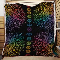 Black Chakra Duvet Cover Quilt and Home Decor
