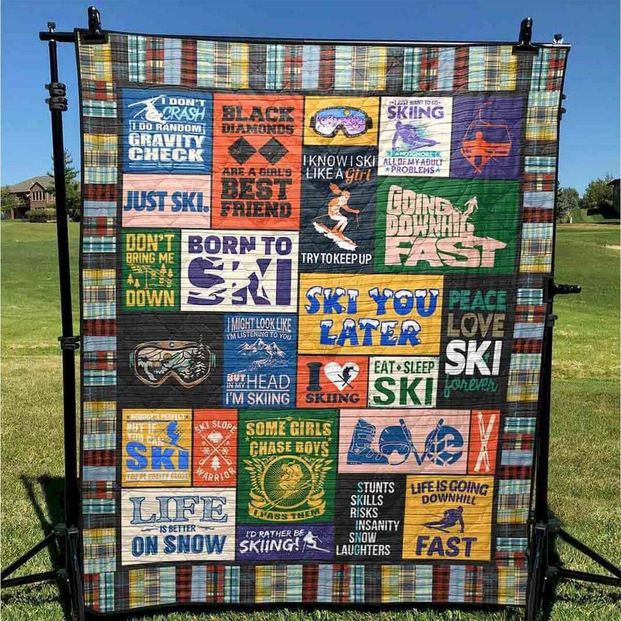Black Diamonds Are A Girl S Best Friend Cg270506 Quilt Blanket and Home Decor