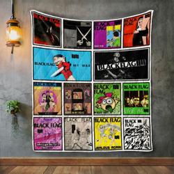Black Flag Album Covers Quilt Blanket and Home Decor