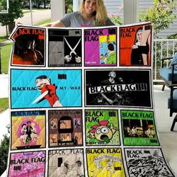 Black Flag Quilt Blanket M100609  Quilt and Home Decor