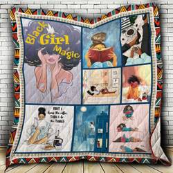 Black Girl Books Magic Cl22100073Mdq Quilt Blanket and Home Decor