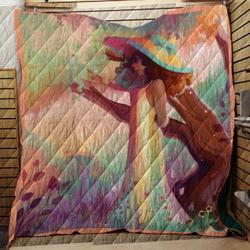 Black Girl Magic Quilt Blanket Dhc150120544Td and Home Decor
