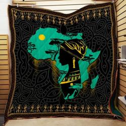 Black Girl Map Cl22100074Mdq Quilt Blanket and Home Decor