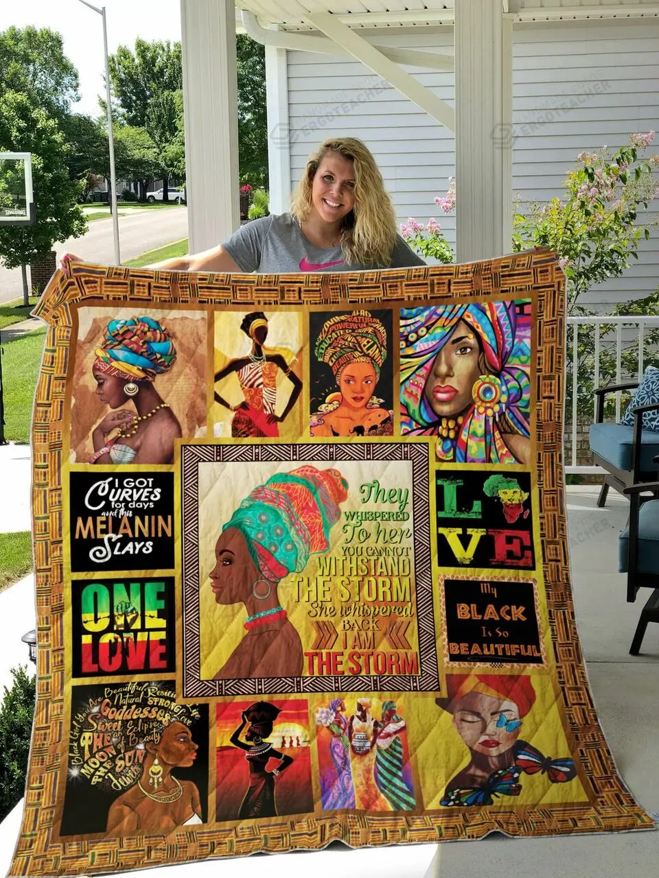 Black Girl My Black Is So Beautiful Quilt Blanket Great Customized Gifts For Birthday Christmas Thanksgiving Perfect Gifts For Black Daughter Girlfriend Wife and Home Decor