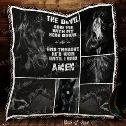 Black Horse Hur Quilt Bevrxi and Home Decor