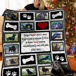 Black Labrador Bbb051140Nb Quilt Blanket and Home Decor